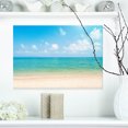 thumbnail image 1 of Vue Grand d'Une Plage Tropicale - Impression Photo sur Toile du Bord de Mer, 1 of 3