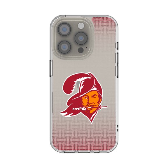 Tampa Bay Buccaneers Linen Logo iPhone Clear Case