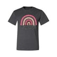 thumbnail image 3 of Waymaker Rainbow Inspirational/Christian Men's Graphic T-Shirt, Heather Black, Large, 3 of 5