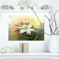 thumbnail image 1 of Design Art - Peinture à l'Huile Fleur de Lys Blanc, 1 of 3