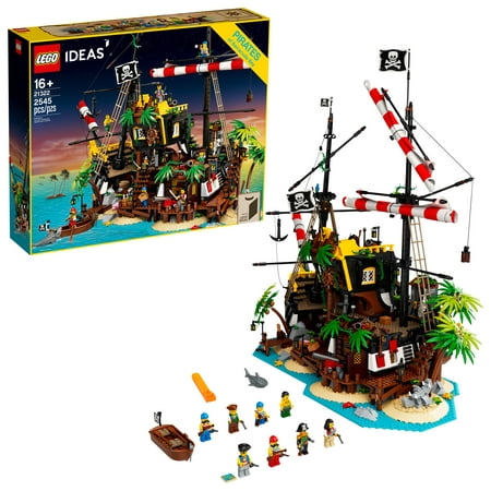 LEGO Ideas Pirates of Barracuda Bay 21322 Pirate Shipwreck Model Building Kit for Play and Display (2,545 (Best Way To Display Lego Sets)