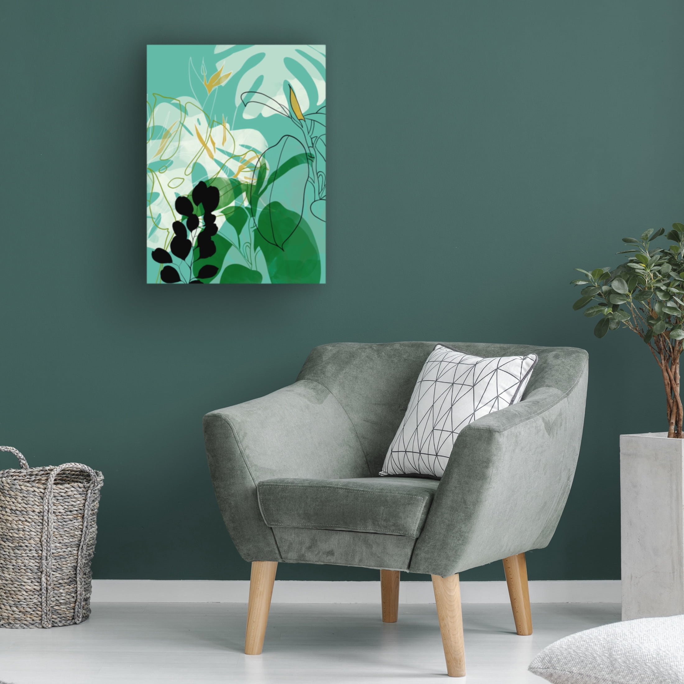 Trademark Fine Art Ana Rut Bre Leaves 26 Canvas Wall Art