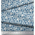 thumbnail image 2 of Soimoi Velvet Fabric Flower Artistic Print Fabric by The Yard 58 Inch Wide, 2 of 3