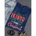 thumbnail image 3 of All Hearts Come Home Christmas T-Shirt Women -Smartprints Designs, Female 5X-Large, 3 of 4