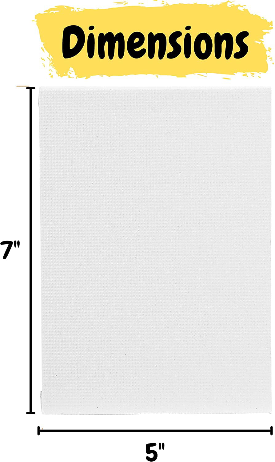 Drawing & Art Supplies Painting Blank Canvas for Painting Triple Primed for Oil & Acrylic Paints Canvas Boards for Painting Mr 5x7 Inch Pen- Cotton Canvas Panels 5 Pack 3mm Thickness. 