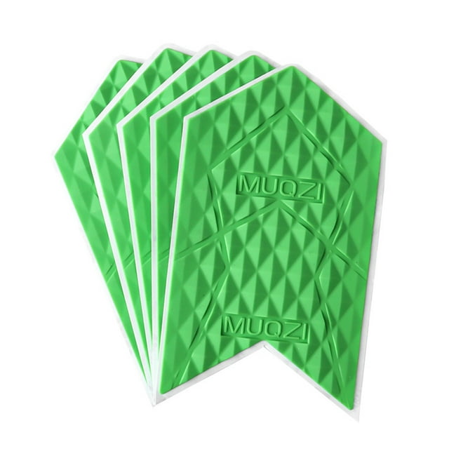 pitrice 5 Pieces Bike Stickers Bicycle Frame Guard Waterproof Rust-proof Mountain Cycling Decals Anti-slip Chassis Cover Large Green 5Pieces 1Set