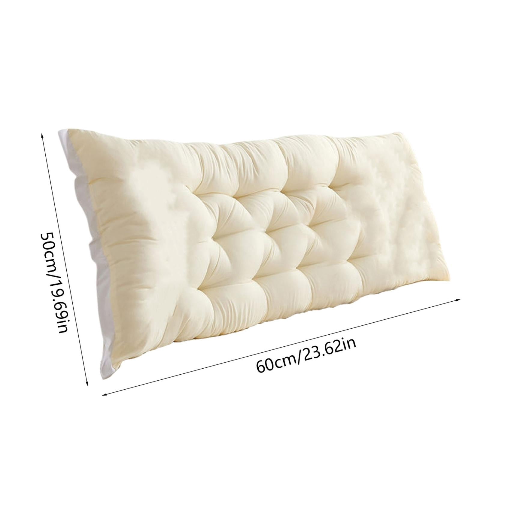Clearance! Headboard Pillow Upholstered Wall Mounted Headboard Dorm Bed Large Bolster Headboard Positioning Support Reading Pillow Cushion 20"x47" G