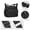 Black, variant on Lightweight Waterproof Nylon Crossbody Bag for Men, Multi-Functional Shoulder Messenger Bag with Adjustable Strap & Multi-Pockets, for Work, Sports & Daily Commute,Black