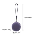 thumbnail image 3 of cpengpj Round Zipper Silicone Coin Purse Earphone Bag, Zipper Pocket Bag Keychain Round Coin Pouch with Wrist Lanyard, 3 of 6