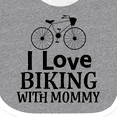 thumbnail image 4 of Inktastic Biking with Mommy Bicycle Boys or Girls Baby Bib, 4 of 4