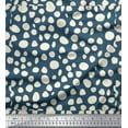 thumbnail image 1 of Soimoi Blue Poly Georgette Fabric Tumble Stone Abstract Decor Fabric Printed Yard 42 Inch Wide, 1 of 5