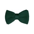 thumbnail image 1 of INSPIRE CHIC Men's Pre-Tied Bow Ties Adjustable Strap Solid Color Knitted Bowtie Deep Green, 1 of 5