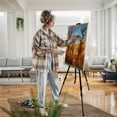 thumbnail image 4 of Art Painting Display Artist Easel Stand,General Portable Metal Adjustable Easels for Painting Canvases Height from 17 to 66 Inch - Carry Bag for Table-Top/Floor Displaying and Wedding Signs - Black, 4 of 8
