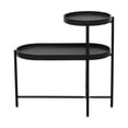 thumbnail image 5 of Furvclv Modern 2-Tier Side Table, Open Shelf With Sturdy Iron Frame And Legs, Easy Assembly, Nightstand Bedside Table For Small Spaces, Bedroom, Living Room, Entryway, Farmhouse, 5 of 9