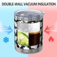 thumbnail image 2 of 12oz Tumblers Halloween Ghost Army Pattern Vacuum Insulated Stainless Steel Travel Tumbler Cups Mug with Lid and Straw for Beer,Coffee,Beverages with Cleaning Brush for Cold & Hot Drinks, 2 of 5