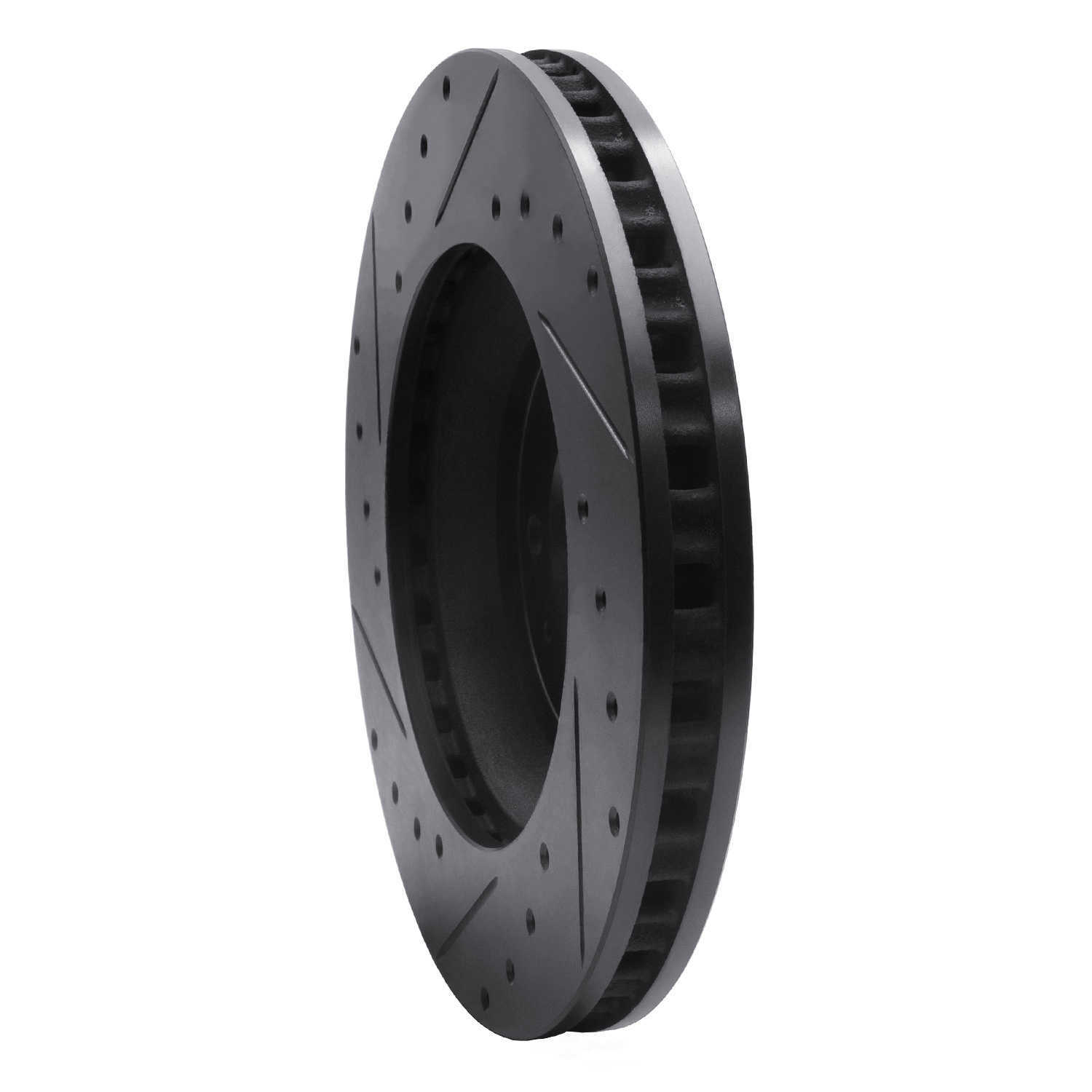 Dynamic Friction Company 633-46017R DFC Brake Rotor - Drilled And Slotted - Black