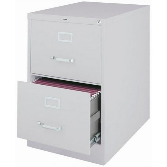 Pemberly Row 2 Drawer Legal File Cabinet in Gray