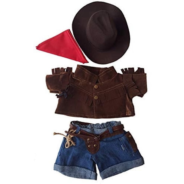 Outfit The Bear Factory Cowboy para peluches de 38 a 48 cm
