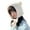 White, variant on Generic Novelty Bear Earflap Hat For Women Women Winter Warm Windproof Hat Ski Riding Warmer Cute Cartoon Bear Ear Draw String Hat Adjustable Cap For Women Girl Unisex Pom Knit Winter Hat