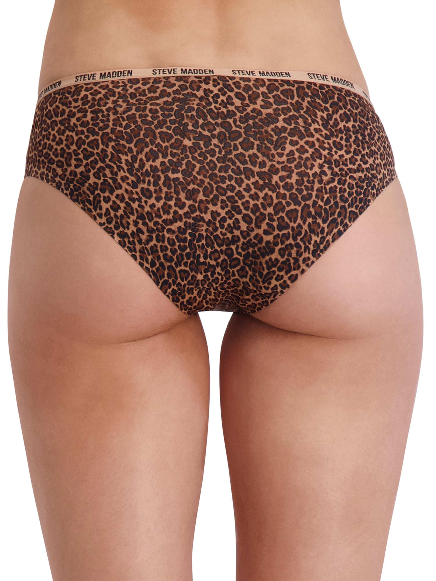 Steve Madden Women's Microfiber Cheeky Panties, 5-Pack, Sizes S-XL
