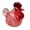 Red, variant on Hand Blown Glass Chickens Statue Rooster Chicken Figurines Sculptures Decorative Ornament for Home Decors