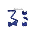 thumbnail image 3 of INSPIRE CHIC Men's Pre-Tied Bow Ties Adjustable Strap Solid Color Knitted Bowtie Royal Blue, 3 of 5