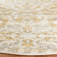 thumbnail image 4 of SAFAVIEH Evoke Ksenija Floral Vines Area Rug, Ivory/Gold, 6'7" x 6'7" Round, 4 of 6