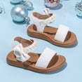thumbnail image 6 of BOBOGOJP Toddler Girls Sandals Girls Toddler Sandals Little Girls Kids Shoes White for Size 1.5, 6 of 7