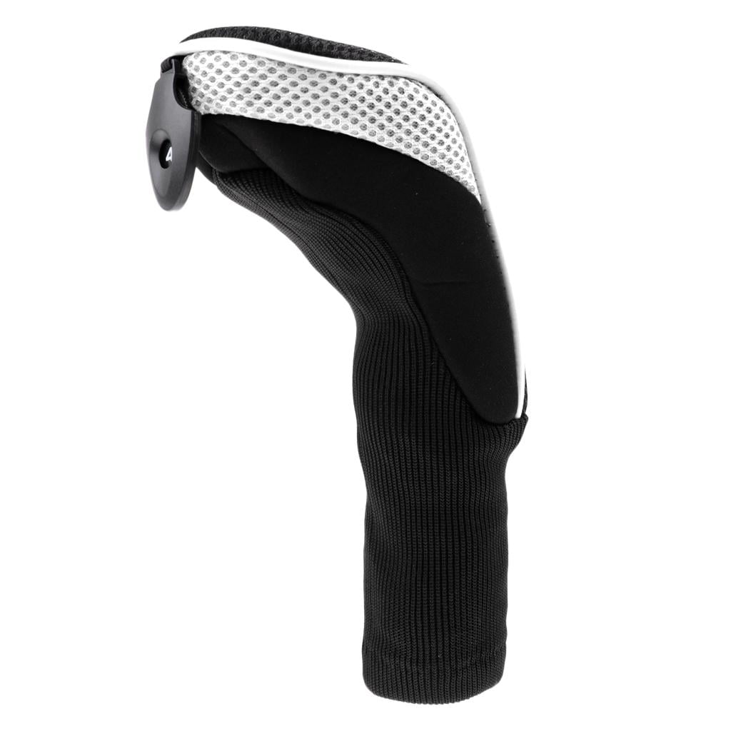 Axioma 3x Golf Hybrid Club Head Covers with Interchangeable No. Tag (3, 4, 5, 7, X) UT Head Cover