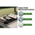 thumbnail image 4 of Outdoor Plastic Waterproof Rug 5'x 8' for Patio, Porch, Deck, Backyard, Balcony, Reversible, 4 of 9