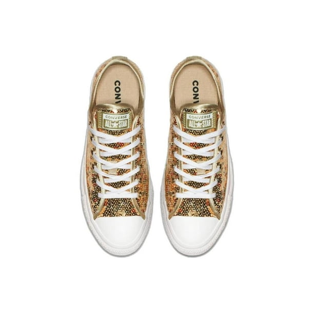 Tenis Converse Chuck Taylor All Star Holiday Scene Lentejuelas Mujer Casual dorado 22 CONVERSE 562446C
