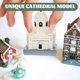 thumbnail image 5 of Decoración de mesa con modelo de iglesia, manualidades, decoración del hogar, figuras católicas, belén navideño, decoración elegante para iglesias, 5 of 6