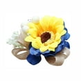 thumbnail image 1 of Simulación de ramillete de girasol, ramillete de novia y novio para boda, flor de muñeca de girasol, 1 of 5