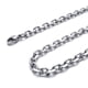 thumbnail image 2 of 4X Cadena de Joyeria de Hombres y Mujeres, Collar de Acero Inoxidable, Plata - Anchura 3mm - Longitud 70cm, 2 of 3