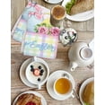 thumbnail image 4 of Easter Kitchen Dish Towels for Drying Dishes Set of 3, Spring Colorful Bunny Eggs Flowers Polka Dot Plaid Waffle Weave Microfiber Hand Tea Bathroom Towels Quick Dry & Absorbent Towel 15.7x23.6, 4 of 7
