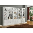 thumbnail image 5 of Pemberly Row Contemporary Engineered Wood White 6 Piece Library Wall Unit, 5 of 7