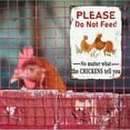 thumbnail image 7 of Chicken Coop Signs,Please Do Not Feed No Matter What The Chickens Tell You Rustic Tin Sign Metal Poster for Home Farmhouse Bar Cafe Pub Garage Man Cave Room 12 x 8 Inch, 7 of 7