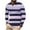 Multicolor, variant on MuZeFu Long Sleeve Shirts for Men 2xl mens Casual Striped Printed Zipper T-shirt Shirt Long Sleeved Lapel Top/shirt