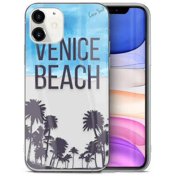 Case Yard iPhone-11 Case Clear Soft & Flexible TPU Ultra Low Profile Slim Fit Thin Shockproof Transparent Bumper Protective Cover Drop Protective Cell Phone Cases (Venice Beach)