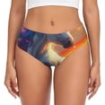 thumbnail image 1 of Fotbe Rainbow Sunset Cloud White Horse Calzones Estampados para Mujer – Ropa Interior de Algodón, Cómoda, Suave y Elástica-4X-Large, 1 of 6