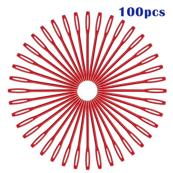 Plastic Yarn Needle Set, 2.76Inch (7cm) Large Eye Sewing Needles for Knitting & Crafts (Assorted Bright Colors)