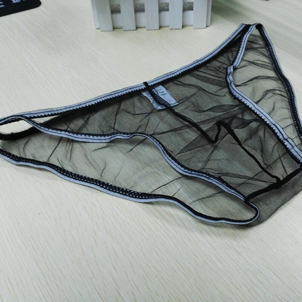 Transparent Men Panties Slip Soft Breathable Male Net See Through Mesh ...