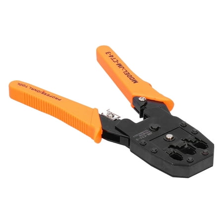 

LYUMO Network Cable Crimping Tool With Electrophoresis Surface Wire Cutter For 4P/6P/8P JM‑CT4‑3 4P/6P/8P Network Crimping Tool Network Cable Crimping Tool