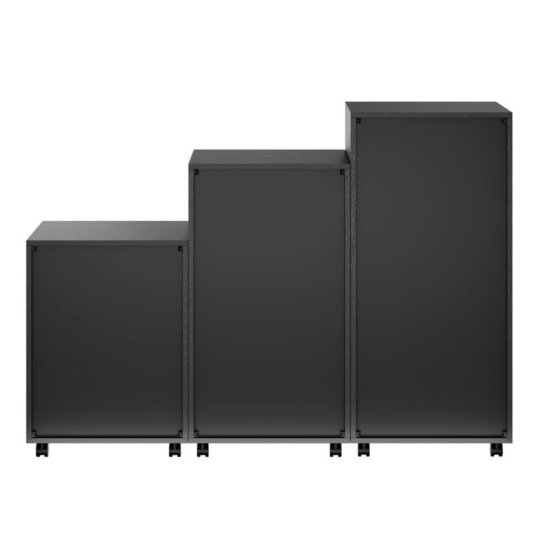 Winsome Halifax 3-Pc Multi-Drawer Storage Cabinet Set 20395, Black