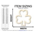 thumbnail image 2 of Unfinished Wood Shamrock Outline Shape 20" / 1/4", 2 of 3