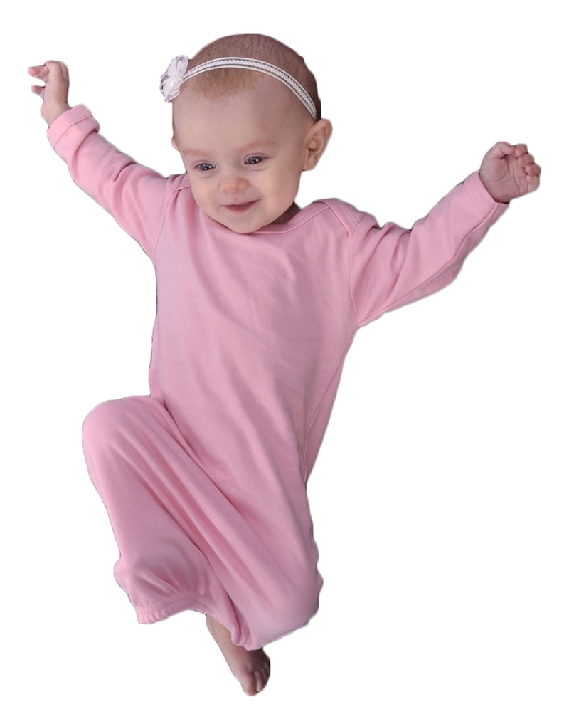 long sleeve baby gown