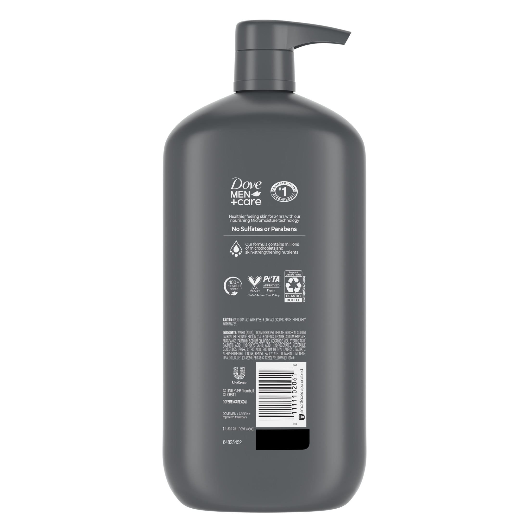 Dove Men+Care Body Wash & Face Wash for Men Clean Comfort, 30 oz