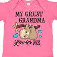 thumbnail image 4 of Inktastic My Great Grandma Loves Me with Sloth and Hearts Boys or Girls Baby Bodysuit, 4 of 5