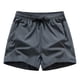 thumbnail image 1 of pstuiky Pantalones cortos para hombre, Pantalones cortos casuales cómodos de moda para hombre, de color liso, con cintura elástica regular, para playa Pantalones cortos deportivos para hombre, 1 of 3