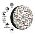 thumbnail image 4 of Naloa Retro Style PVC Leather Spare Tire Wheel Cover for Car Truck SUV Camper Trailer Universal Fit many size16 inch, 4 of 6